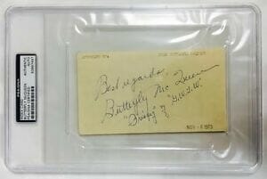 BUTTERFLY MCQUEEN SIGNED AUTOGRAPH GONE WITH THE WIND CARD ENCAPSULATED PSA/DNA
 COLLECTIBLE MEMORABILIA