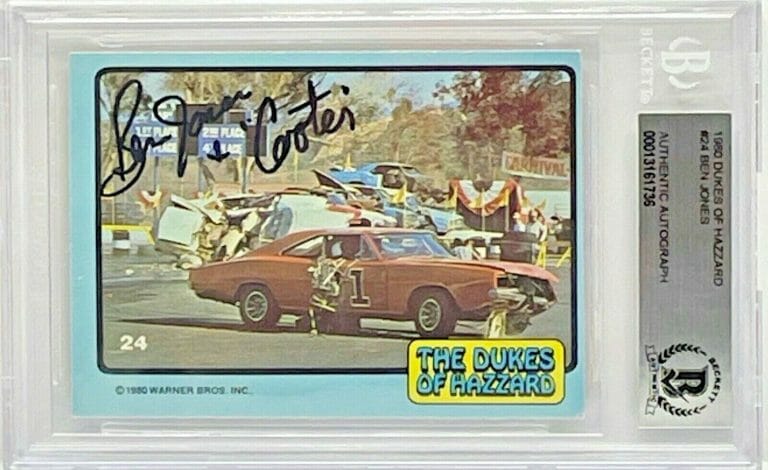 BEN JONES SIGNED AUTOGRAPH SLABBED DUKES OF HAZZARD ACTOR #24 “COOTER” BECKETT
 COLLECTIBLE MEMORABILIA