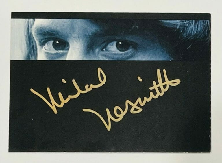 MICHAEL NESMITH SIGNED AUTOGRAPH RARE 1995 RHINO RECORDS CARD “MONKEES”
 COLLECTIBLE MEMORABILIA
