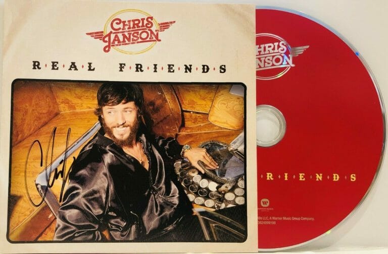CHRIS JANSON SIGNED AUTOGRAPH CD INSERT “REAL FRIENDS” JSA COA
 COLLECTIBLE MEMORABILIA