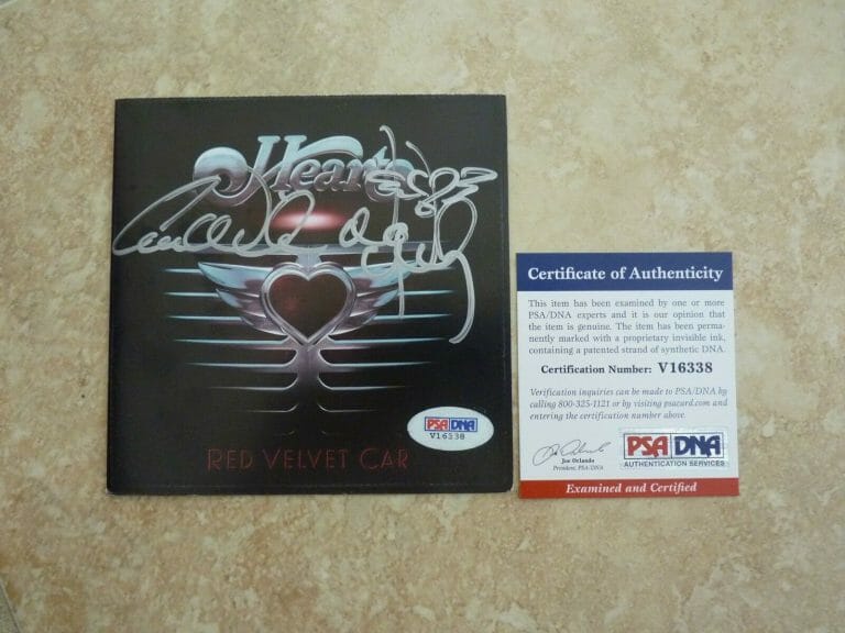 HEART RED VELVET CAR ANNE & NANCY AUTOGRAPHED SIGNED CD COVER PSA CERTIFIED COLLECTIBLE MEMORABILIA