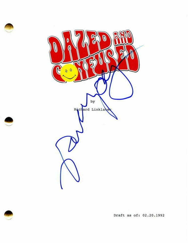 PARKER POSEY SIGNED AUTOGRAPH DAZED AND CONFUSED FULL MOVIE SCRIPT – VERY RARE COLLECTIBLE MEMORABILIA