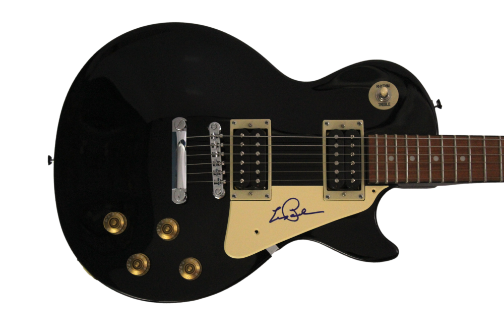 LES PAUL SIGNED AUTOGRAPH GIBSON EPIPHONE LES PAUL MODEL GUITAR RARE W ...