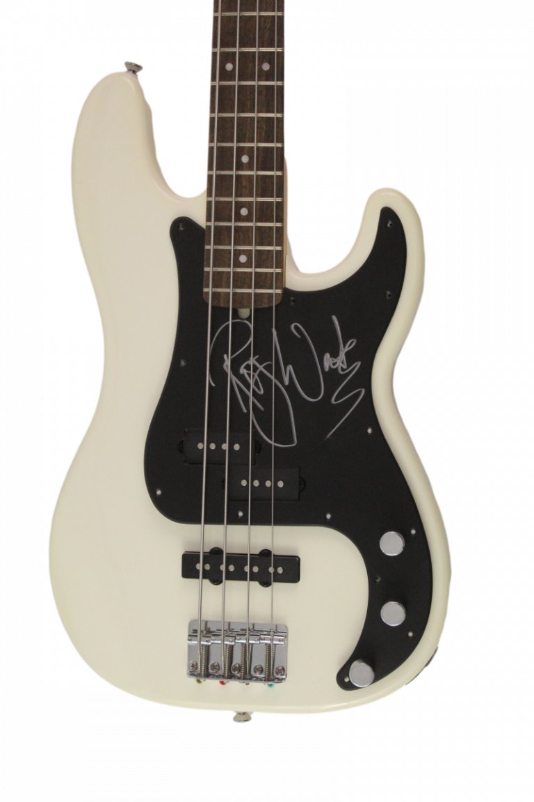 ROGER WATERS SIGNED AUTOGRAPH FENDER ELECTRIC BASS GUITAR . PINK FLOYD W/ JSA COLLECTIBLE MEMORABILIA