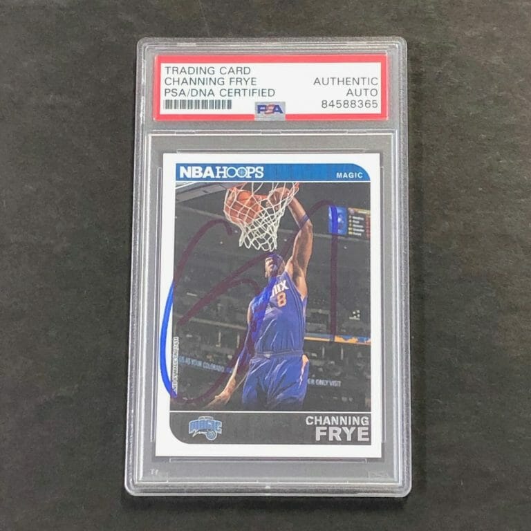 2014-15 NBA HOOPS #254 CHANNING FRY SIGNED CARD AUTO PSA SLABBED MAGIC COLLECTIBLE MEMORABILIA