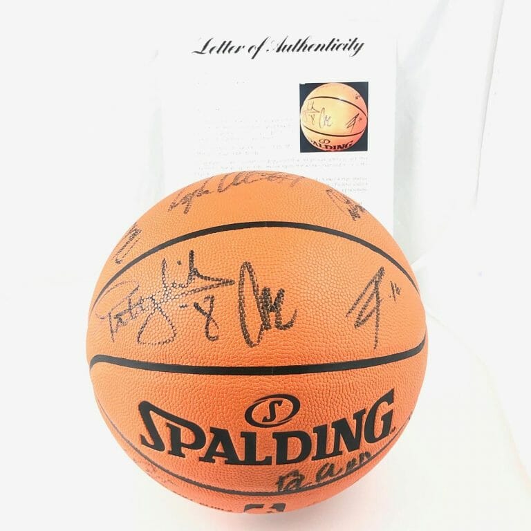 2017-18 SPURS TEAM SIGNED BASKETBALL PSA/DNA AUTOGRAPHED BALL LOA COLLECTIBLE MEMORABILIA