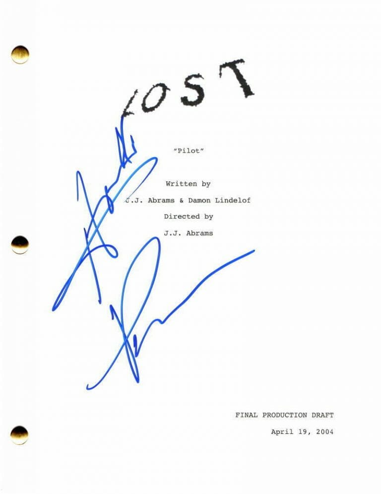 HAROLD PERRINEAU SIGNED AUTOGRAPH LOST FULL PILOT SCRIPT – THE MATRIX LINK, OZ COLLECTIBLE MEMORABILIA