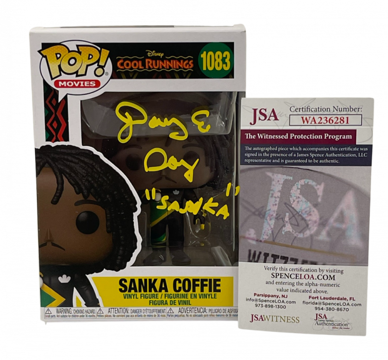 DOUG E DOUG SIGNED COOL RUNNINGS POP FUNKO FIGURE SANKA AUTOGRAPH JSA WITNESS 2 COLLECTIBLE MEMORABILIA