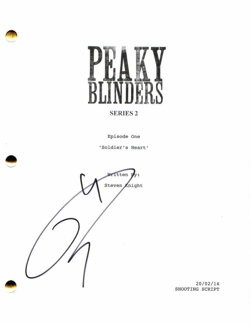 Tom Hardy Signed Autograph Peaky Blinders Full Episode Script Cillian Murphy Autographia 