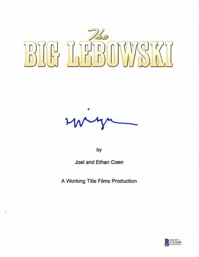 JEFF BRIDGES SIGNED THE BIG LEBOWSKI FULL SCRIPT AUTHENTIC AUTOGRAPH BECKETT COA COLLECTIBLE MEMORABILIA