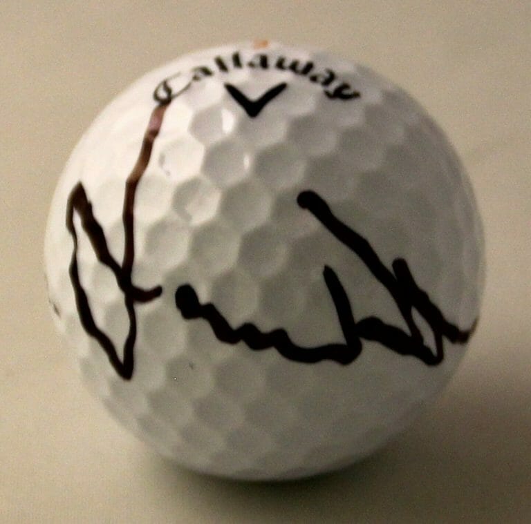 GOLF JAMIE DONALDSON SIGNED GOLF BALL COA COLLECTIBLE MEMORABILIA
