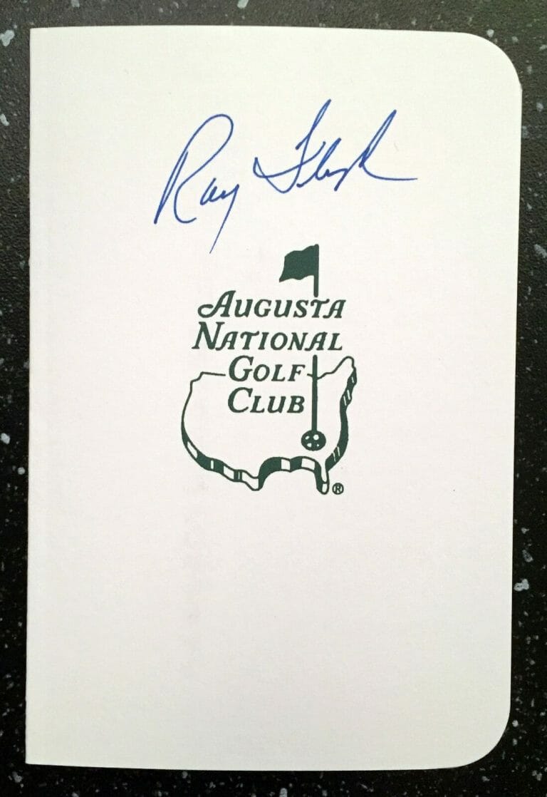 MASTERS CHAMPION RAYMOND FLOYD SIGNED MASTERS SCORECARD 8 COA COLLECTIBLE MEMORABILIA