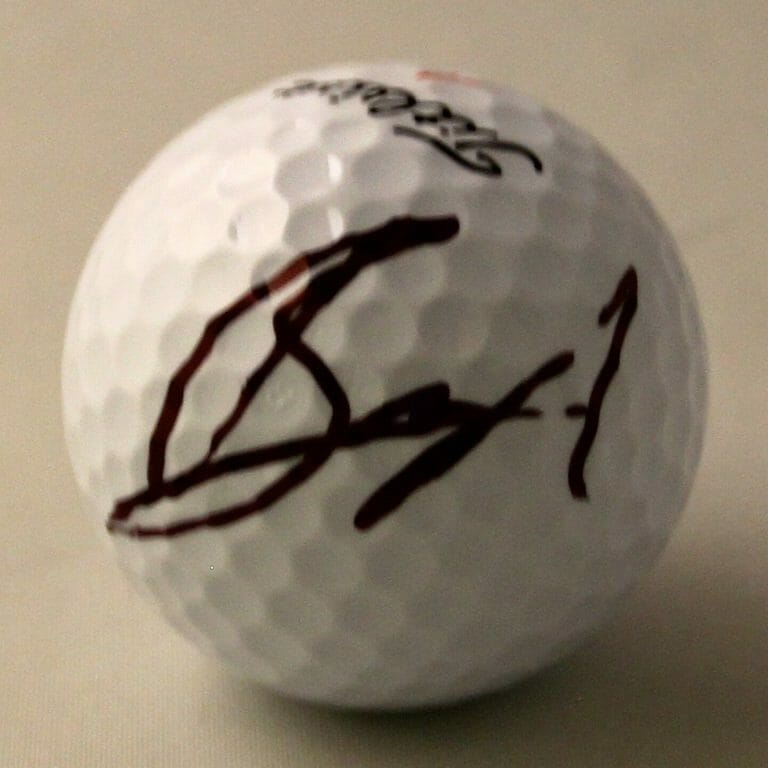GOLF AN BYEONG-HUN SIGNED GOLF BALL COA COLLECTIBLE MEMORABILIA