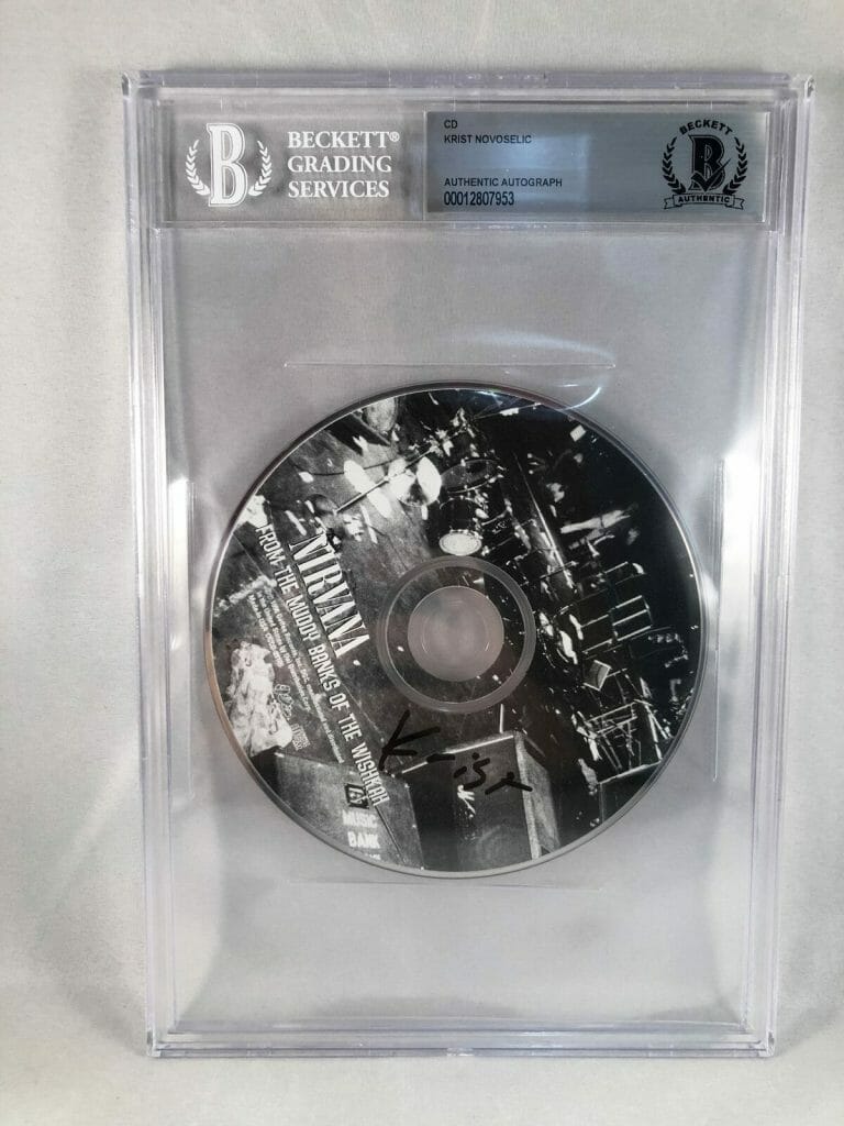 KRIST NOVOSELIC SIGNED CD BECKETT BAS NIRVANA COA COLLECTIBLE MEMORABILIA