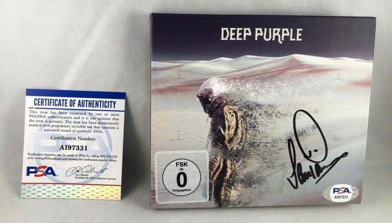IAN PAICE SIGNED CD COVER DEEP PURPLE PSA/DNA COA COLLECTIBLE MEMORABILIA