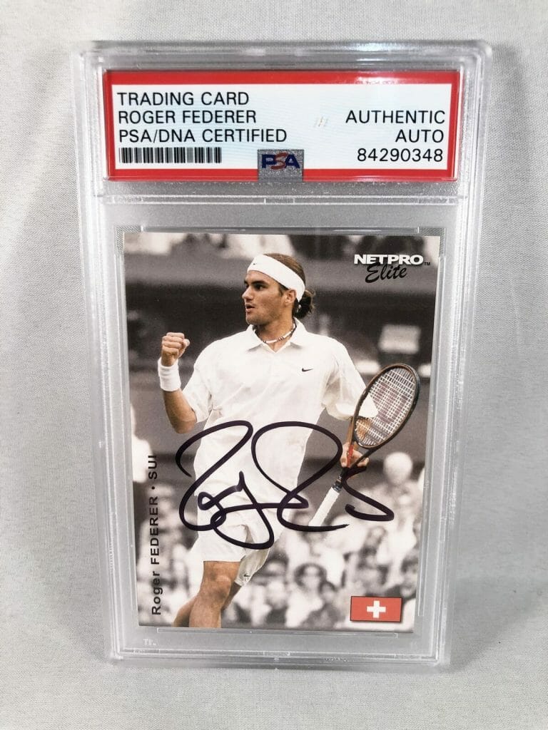 ROGER FEDERER SIGNED TRADING CARD PSA/DNA NETPRO ELITE S2 COA COLLECTIBLE MEMORABILIA