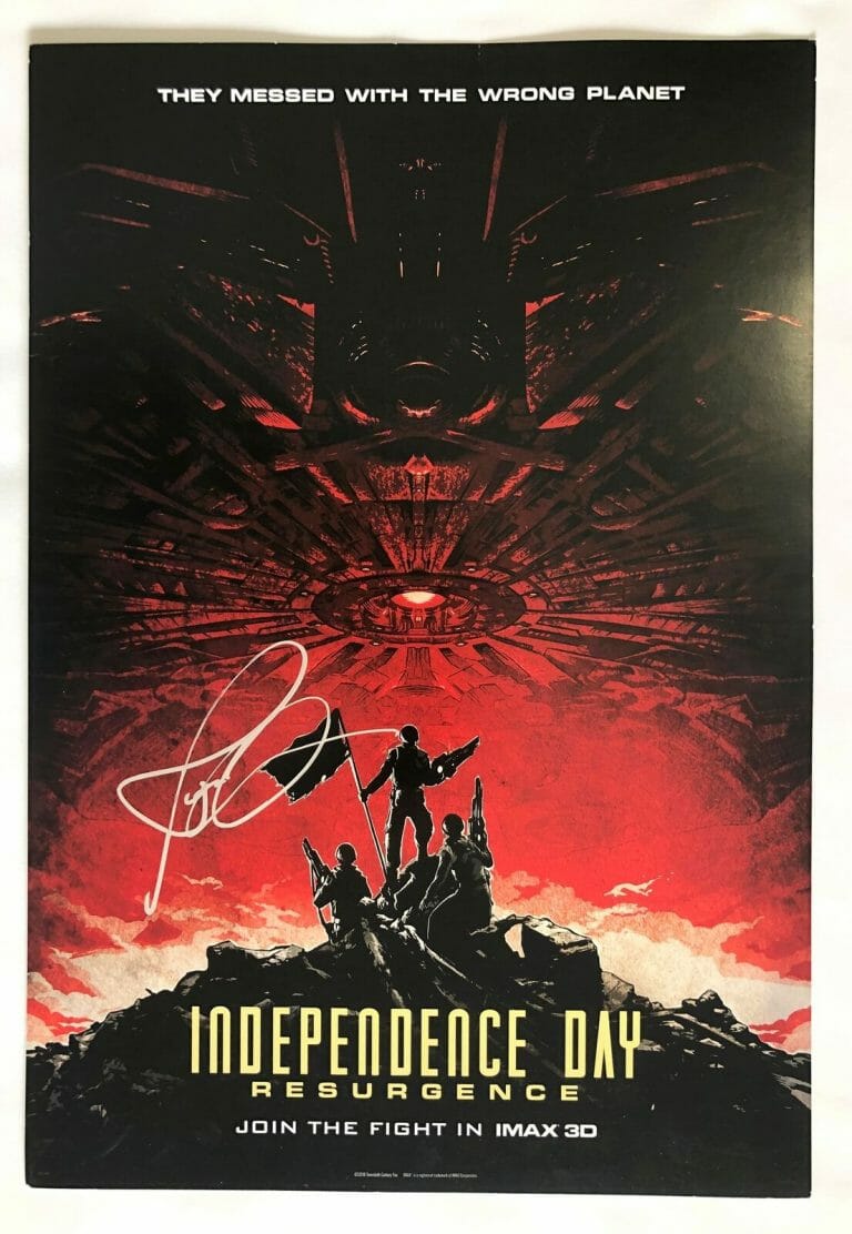 JESSIE USHER SIGNED POSTER INDEPENDENCE DAY RESURGENCE COA COLLECTIBLE MEMORABILIA