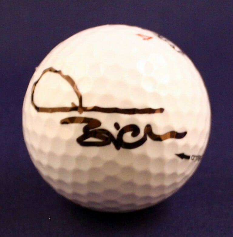 THOMAS BJORN SIGNED GOLF BALL COA COLLECTIBLE MEMORABILIA