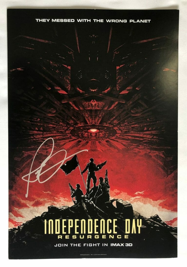 JESSIE USHER SIGNED 13×19 POSTER INDEPENDENCE DAY RESURGENCE COA COLLECTIBLE MEMORABILIA
