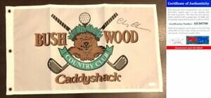 CHEVY CHASE SIGNED GOLF FLAG CADDYSHACK PSA/DNA COA COLLECTIBLE MEMORABILIA