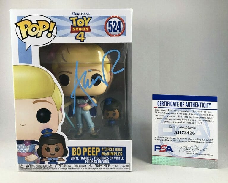 ANNIE POTTS SIGNED BO PEEP TOY STORY 4 FUNKO POP PSA/DNA COA COLLECTIBLE MEMORABILIA