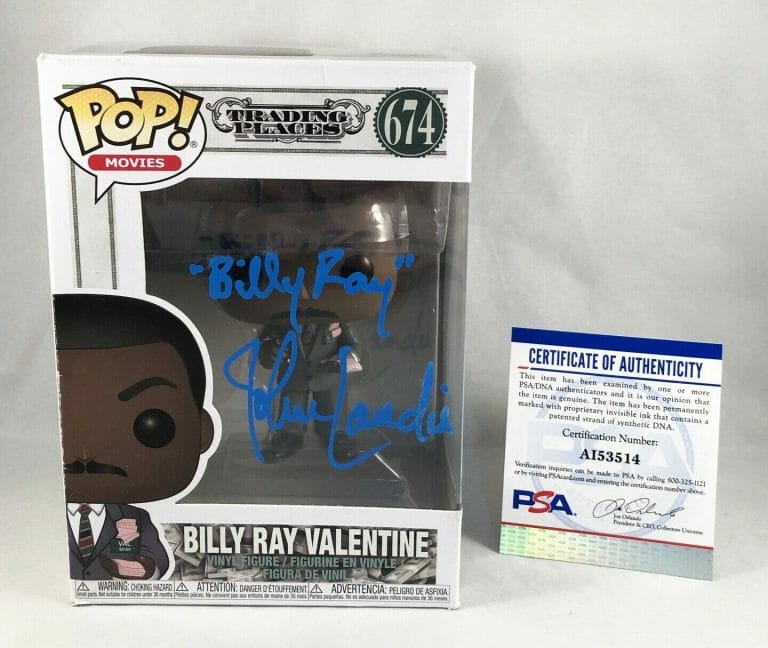 JOHN LANDIS SIGNED FUNKO POP TRADING PLACES BILLIE RAY VALENTINE PSA/DNA COA COLLECTIBLE MEMORABILIA