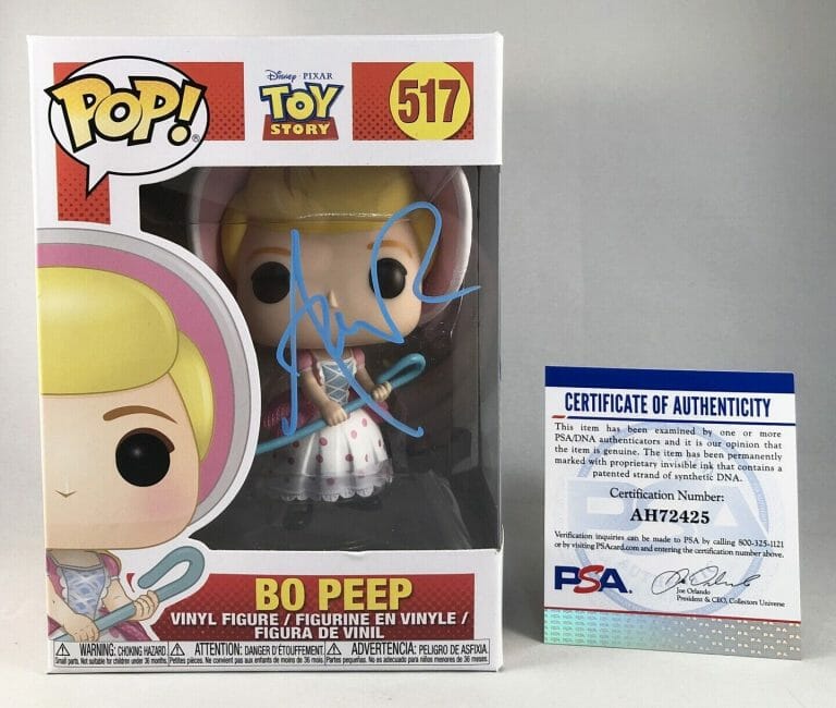 ANNIE POTTS SIGNED BO PEEP TOY STORY FUNKO POP PSA/DNA COA COLLECTIBLE MEMORABILIA