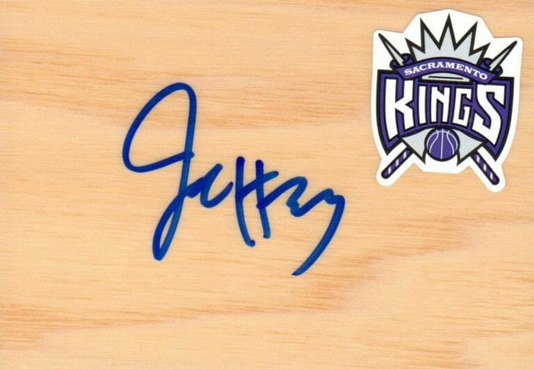 SACRAMENTO KINGS JASON THOMPSON AUTOGRAPHED FLOORBOARD COA COLLECTIBLE MEMORABILIA