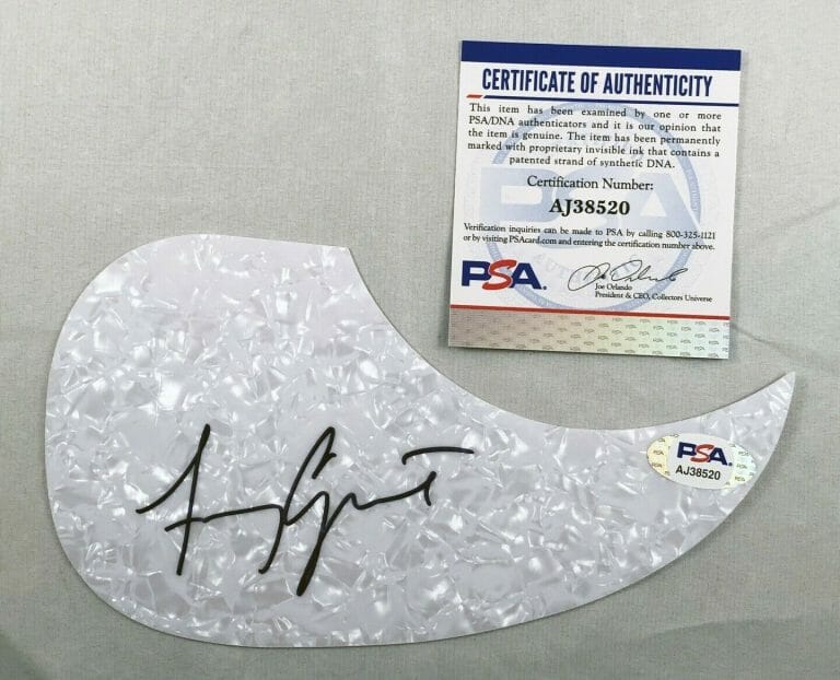 AMY GRANT SIGNED ACOUSTIC PICKGUARD PSA/DNA 1 COA COLLECTIBLE MEMORABILIA