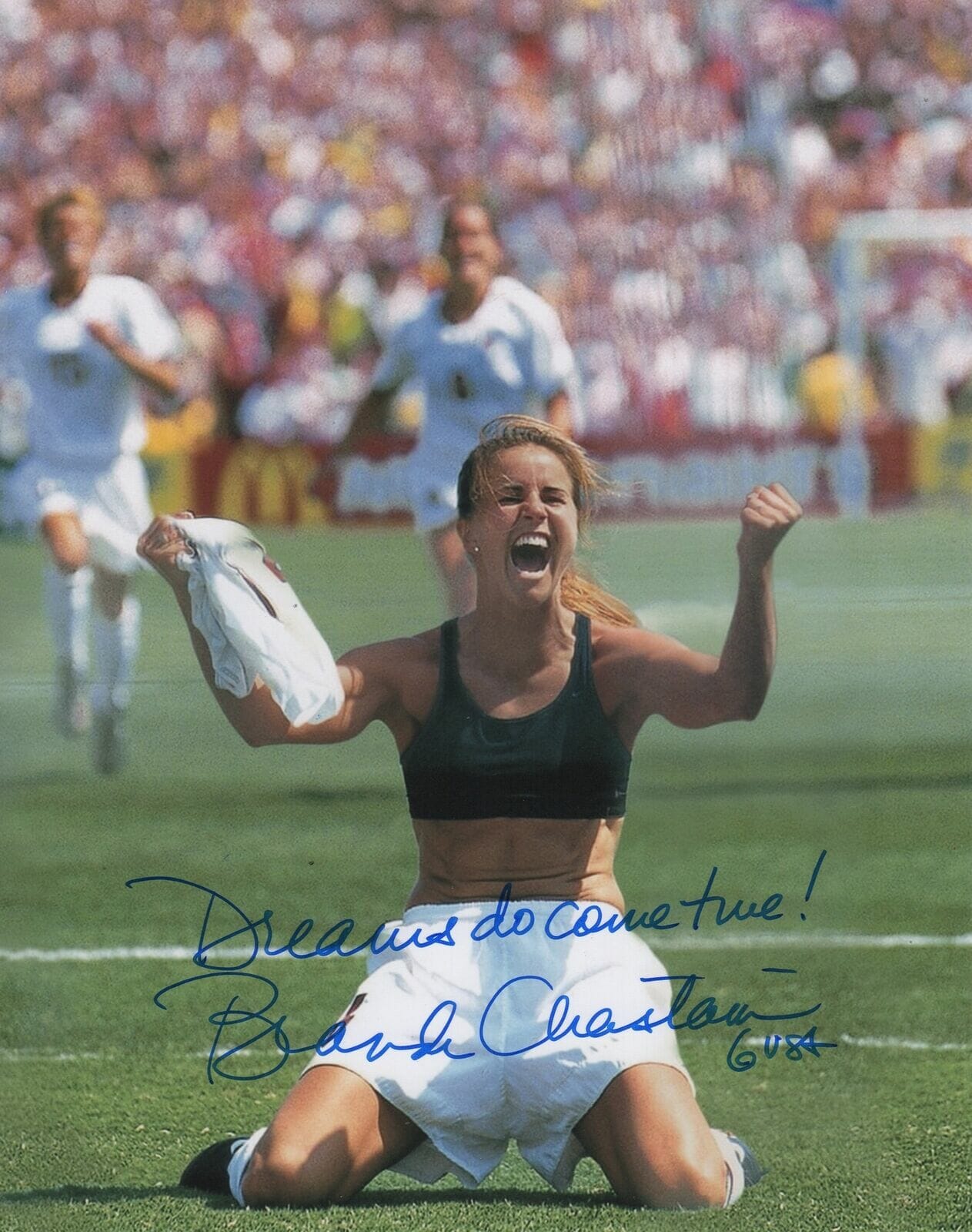 Team USA Soccer Brandi Chastain Signed 8x10 Photo 2 COA | Autographia