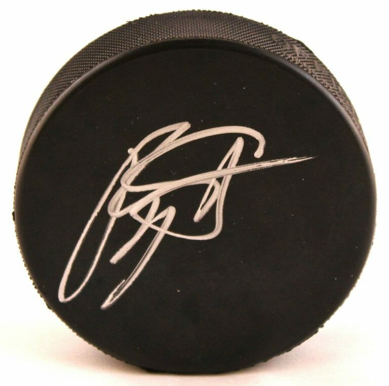 BUFFALO SABRES TYLER MYERS SIGNED HOCKEY PUCK COA COLLECTIBLE MEMORABILIA