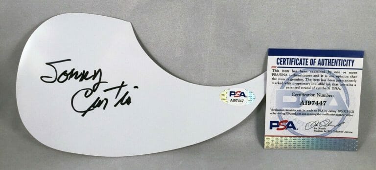 SONNY CURTIS AUTOGRAPHED ACOUSTIC PICKGUARD PSA/DNA COA COLLECTIBLE MEMORABILIA