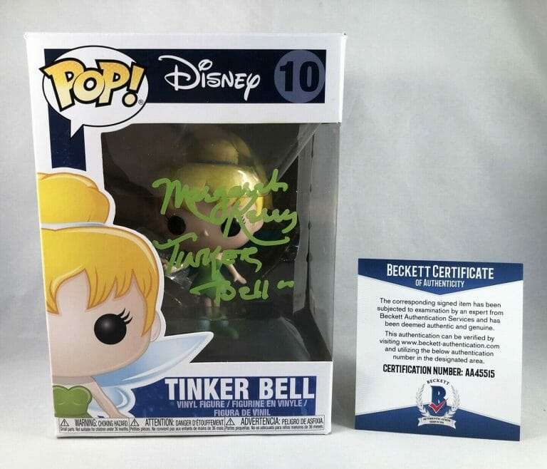 MARGARET KERRY SIGNED FUNKO POP TINKERBELL BECKETT BAS COA COLLECTIBLE MEMORABILIA
