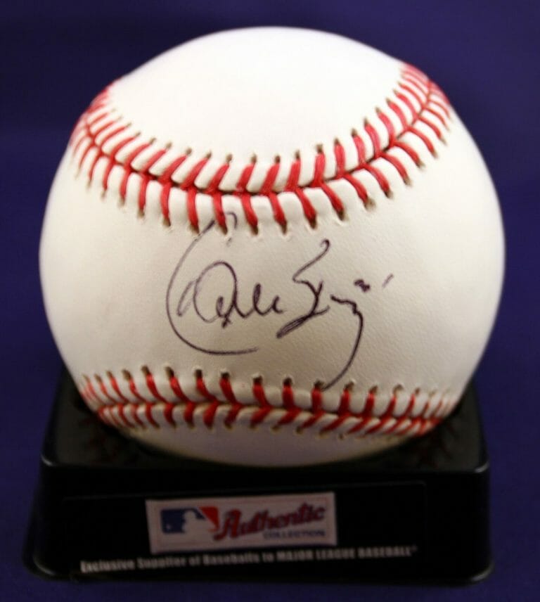 CLEVELAND INDIANS CARLOS BAERGA SIGNED AUTHENTIC MLB BASEBALL COA COLLECTIBLE MEMORABILIA