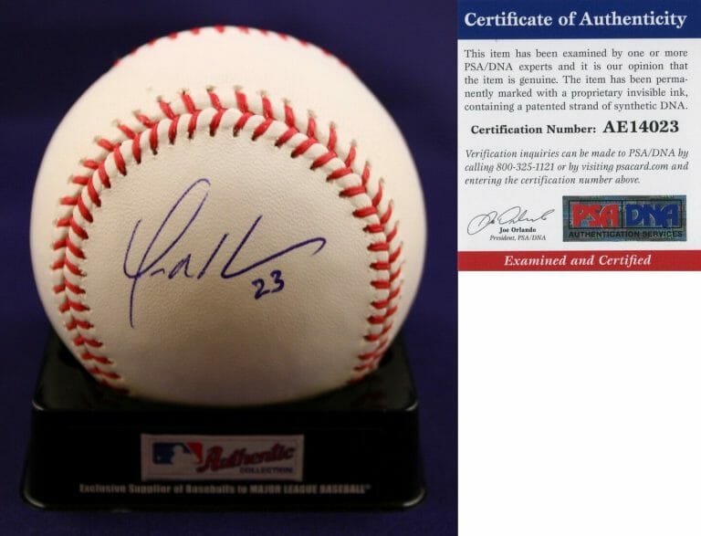 SAN DIEGO PADRES YONDER ALONSO SIGNED AUTHENTIC MLB BASEBALL PSA/DNA COA COLLECTIBLE MEMORABILIA