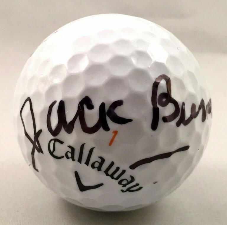 MASTERS CHAMPION JACK BURKE SIGNED GOLF BALL COA COLLECTIBLE MEMORABILIA