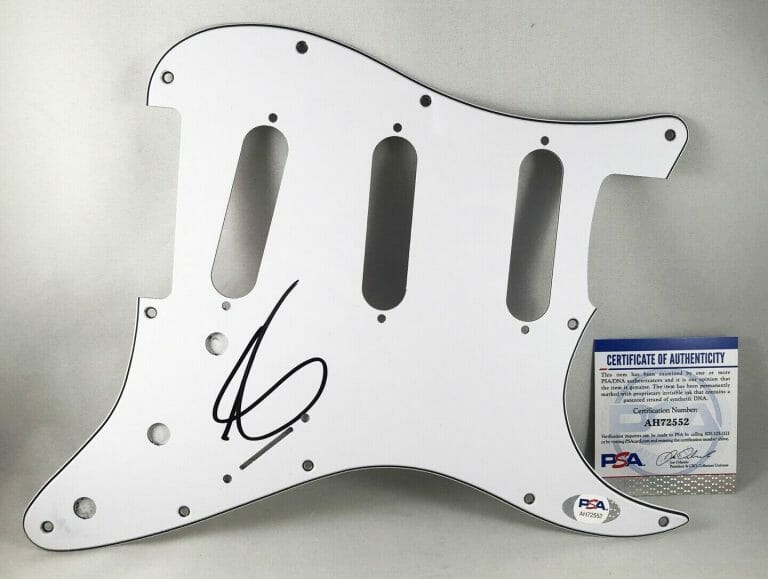 NICKY JAM SIGNED ELECTRIC PICKGUARD PSA/DNA COA COLLECTIBLE MEMORABILIA