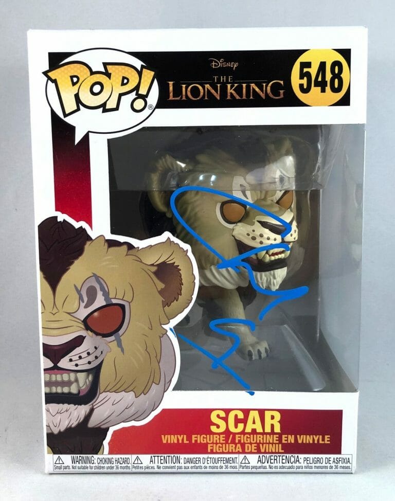 CHIWETEL EJIOFOR SIGNED FUNKO POP LION KING SCAR #548 COA COLLECTIBLE MEMORABILIA