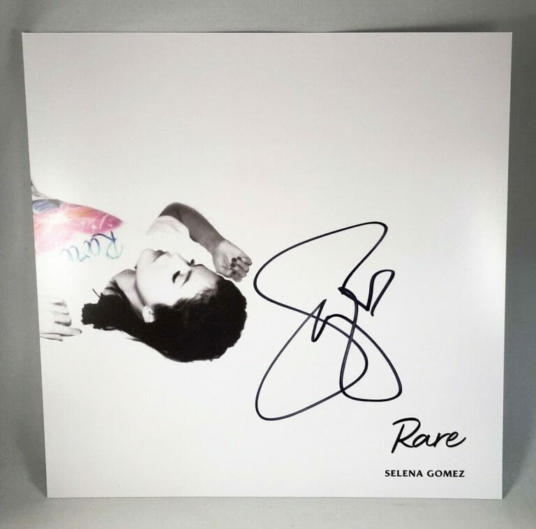 SELENA GOMEZ SIGNED LP ALBUM VINYL INSERT RARE 3 COA COLLECTIBLE MEMORABILIA