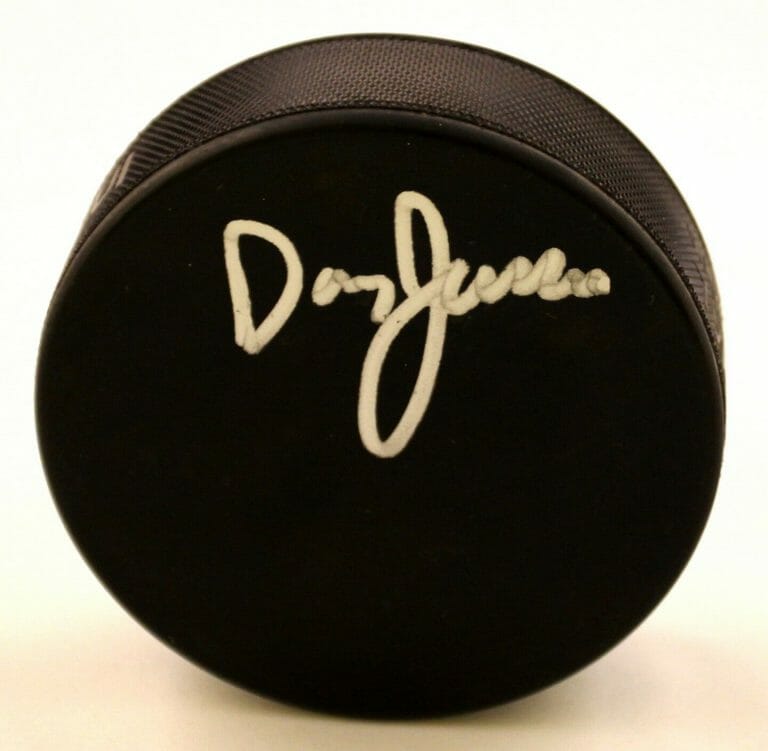WASHINGTON CAPITALS DOUG JARVIS SIGNED HOCKEY PUCK COA COLLECTIBLE MEMORABILIA
