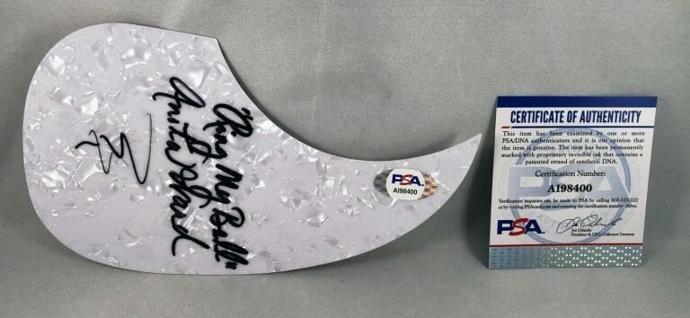 ANITA WARD SIGNED ACOUSTIC PICKGUARD PSA/DNA COA COLLECTIBLE MEMORABILIA