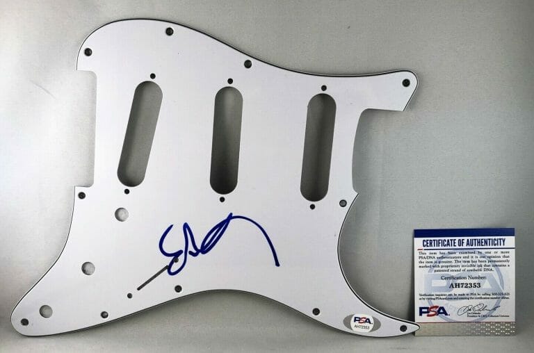 KEVIN BACON SIGNED ELECTRIC PICKGUARD FOOTLOOSE BACON BROS 1 PSA/DNA COA COLLECTIBLE MEMORABILIA