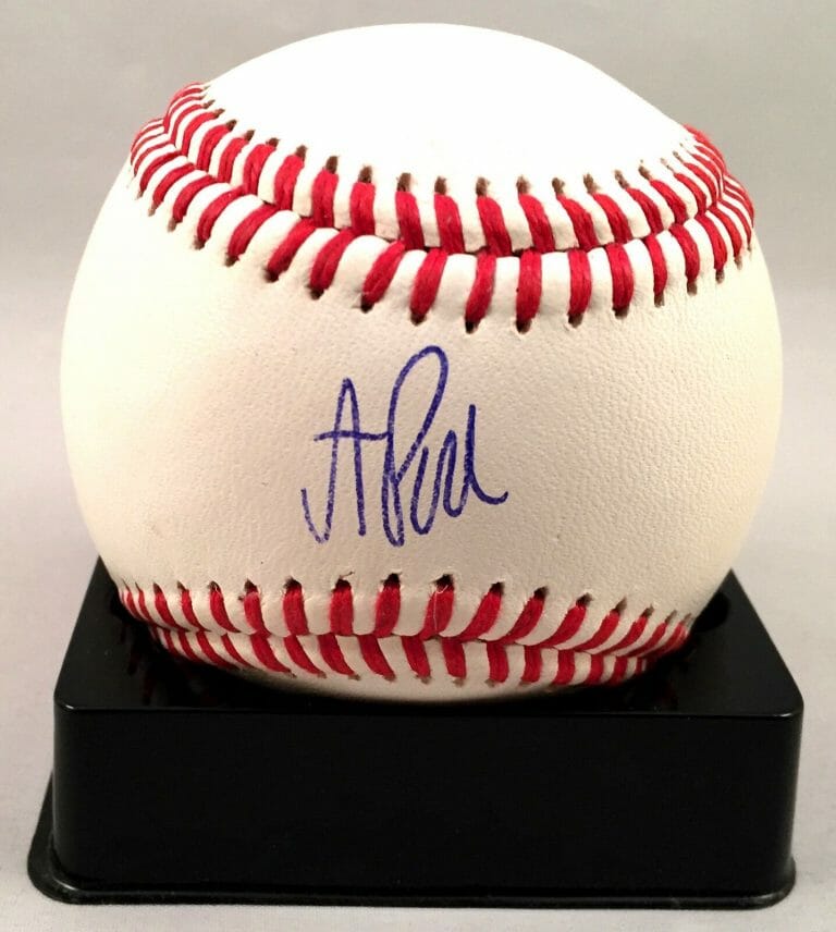 OAKLAND AS ANDREW A J PUK SIGNED AUTHENTIC MLB BASEBALL COA COLLECTIBLE MEMORABILIA