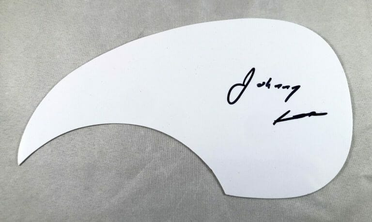JOHNNY LEE SIGNED ACOUSTIC PICKGUARD COA COLLECTIBLE MEMORABILIA