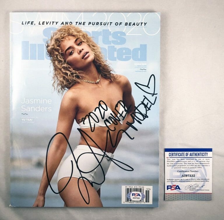2020 SI SWIMSUIT COVER MODEL JASMINE SANDERS SIGNED MAGAZINE PSA/DNA COA COLLECTIBLE MEMORABILIA