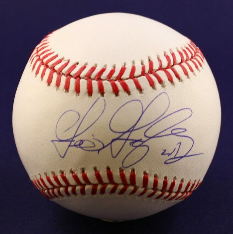 WASHINGTON NATIONALS GIO GONZALEZ SIGNED AUTHENTIC MLB BASEBALL COA COLLECTIBLE MEMORABILIA