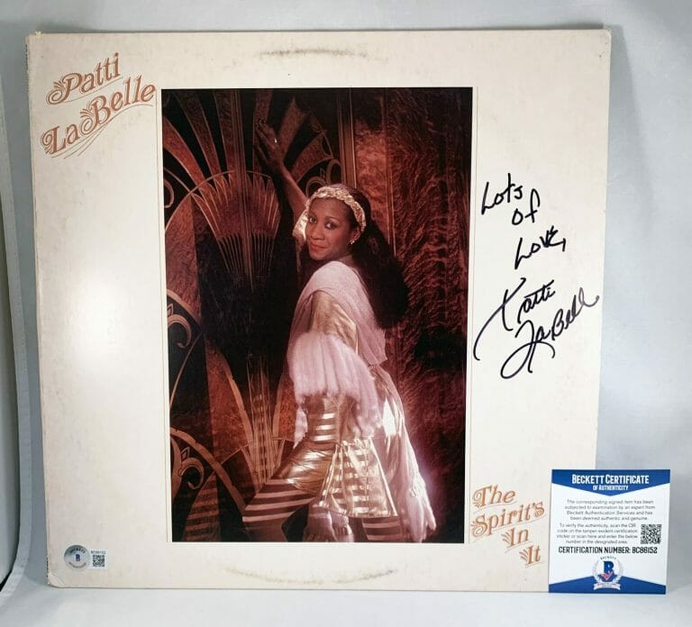PATTI LABELLE SIGNED VINYL LP ALBUM BECKETT BAS 3 COA COLLECTIBLE MEMORABILIA