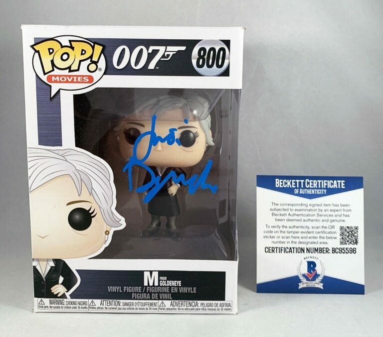 JUDI DENCH SIGNED FUNKO POP M 007 BECKETT BAS 1 COA COLLECTIBLE MEMORABILIA