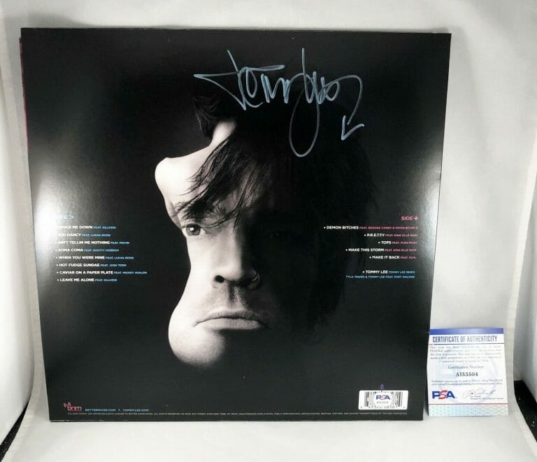 TOMMY LEE SIGNED LP VINYL ANDRO MOTLEY CRUE PSA/DNA 1 COA COLLECTIBLE MEMORABILIA