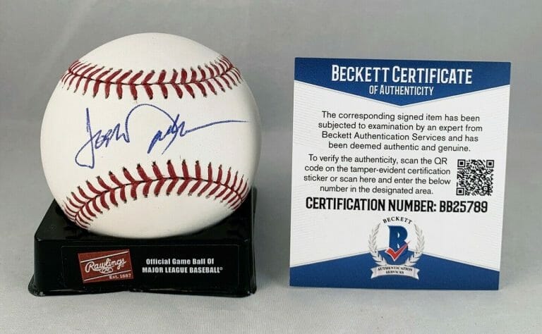 JOSH DUHAMEL SIGNED AUTHENTIC MLB BASEBALL BECKETT BAS COA COLLECTIBLE MEMORABILIA